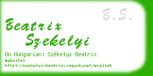 beatrix szekelyi business card